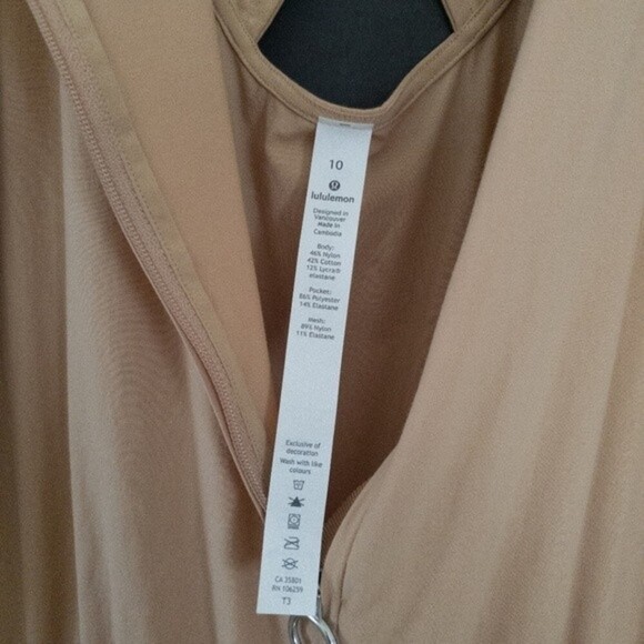 Lululemon Shift in Time Criss-Cross Back Elastic Waist Jumpsuit Beech Wood NWT - Picture 8 of 14